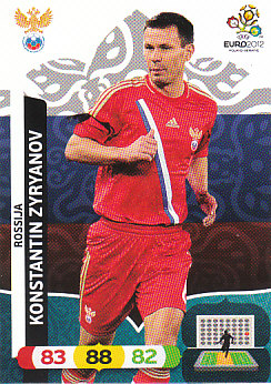 Konstantin Zyryanov Russia Panini UEFA EURO 2012 #197